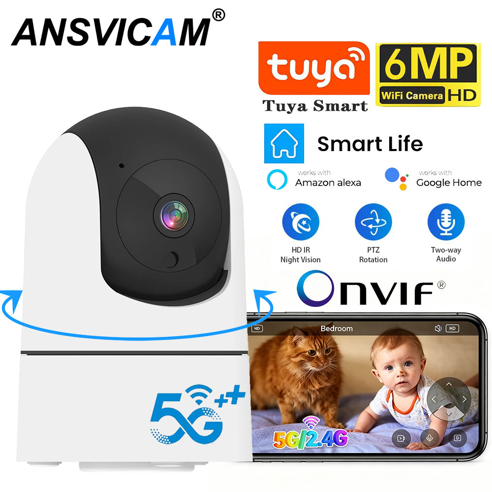 Home Security Google Camera - Kamera IP 2K 6MP Mini 5G