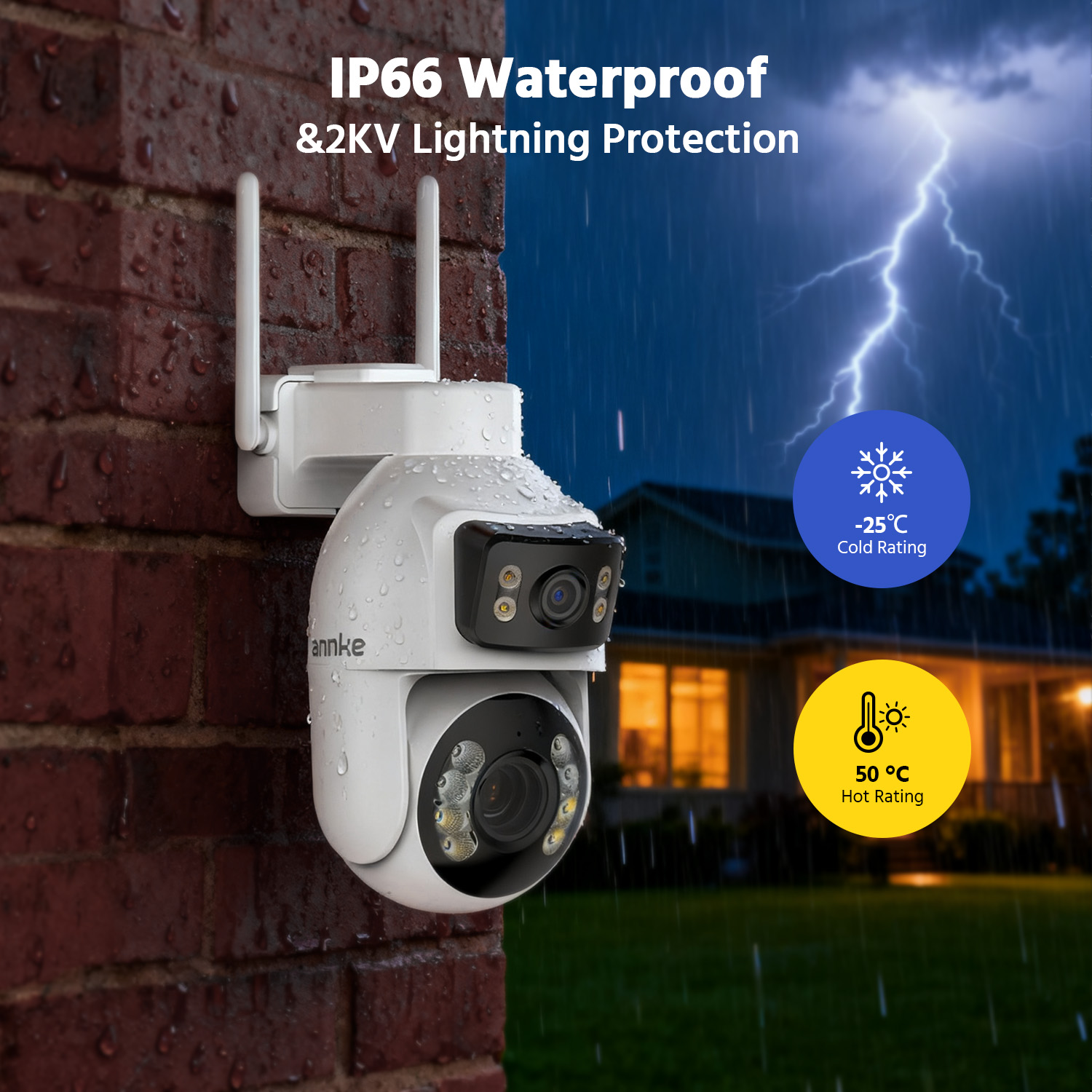 Home Security Google Camera - Kamera bezpieczeństwa ANNKE 3-calowa PTZ z