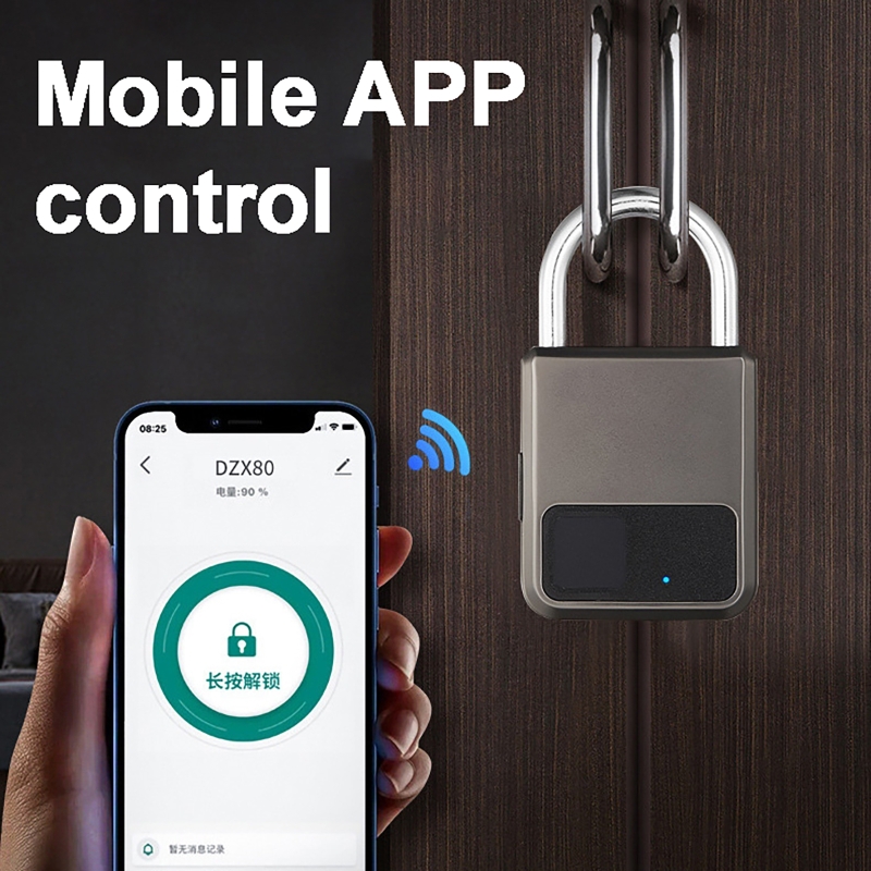 Home Security Locks - Inteligentna kłódka Tuya z 20 kodami,