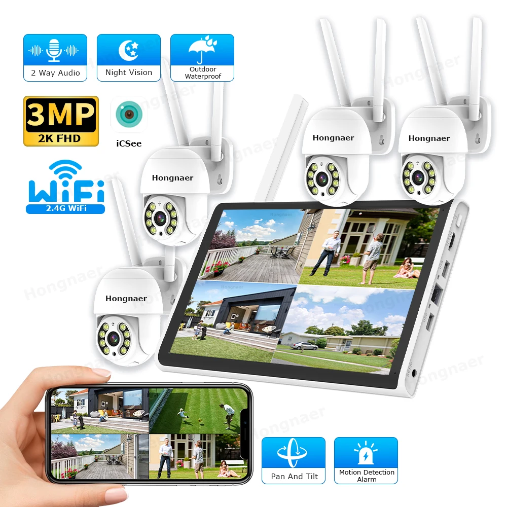 Home Security Cameras Wireless - Zestaw Bezprzewodowego Systemu Monitoringu Domowego 2026