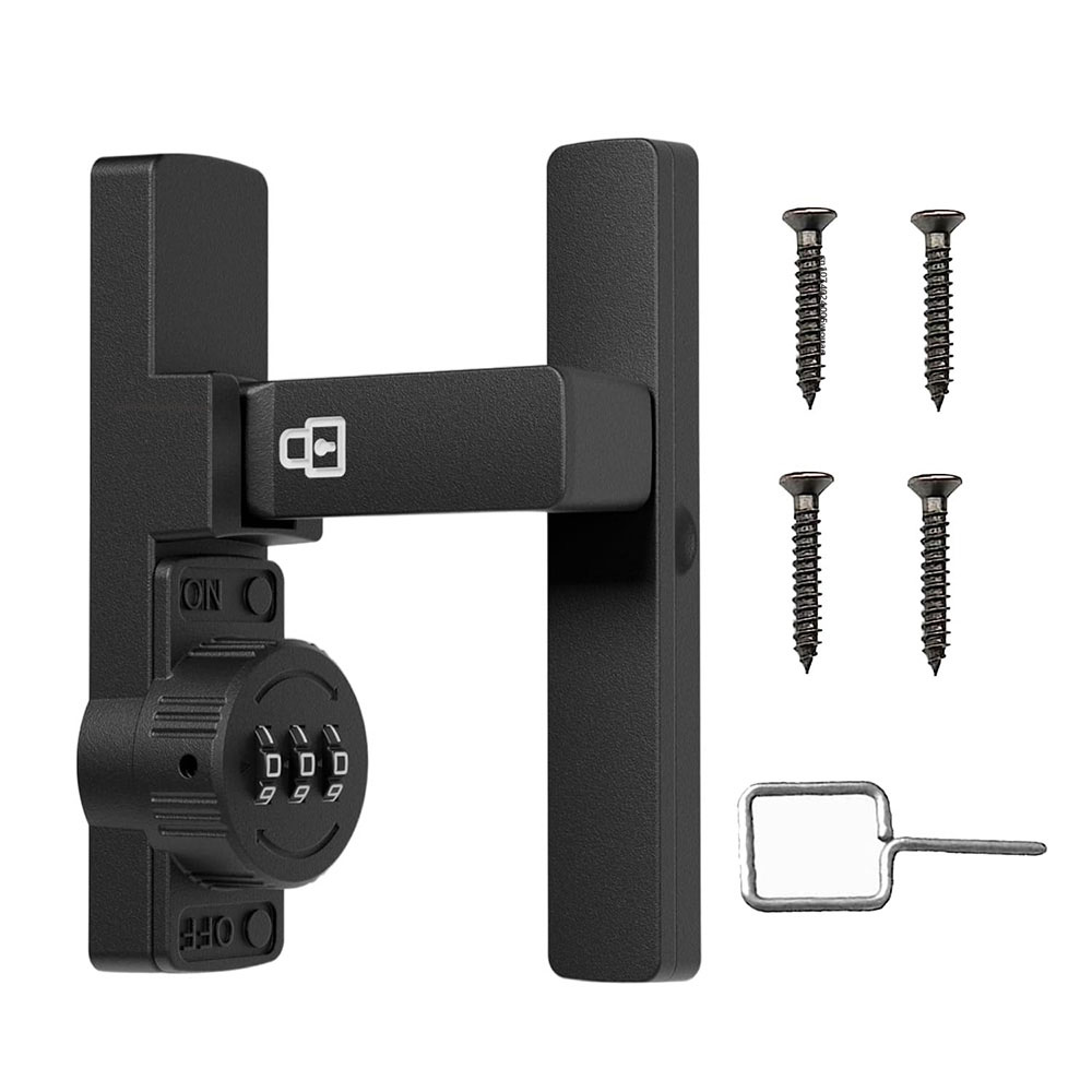 Home Security Locks - Zamek do drzwi przesuwnych, 3-cyfrowy zamek