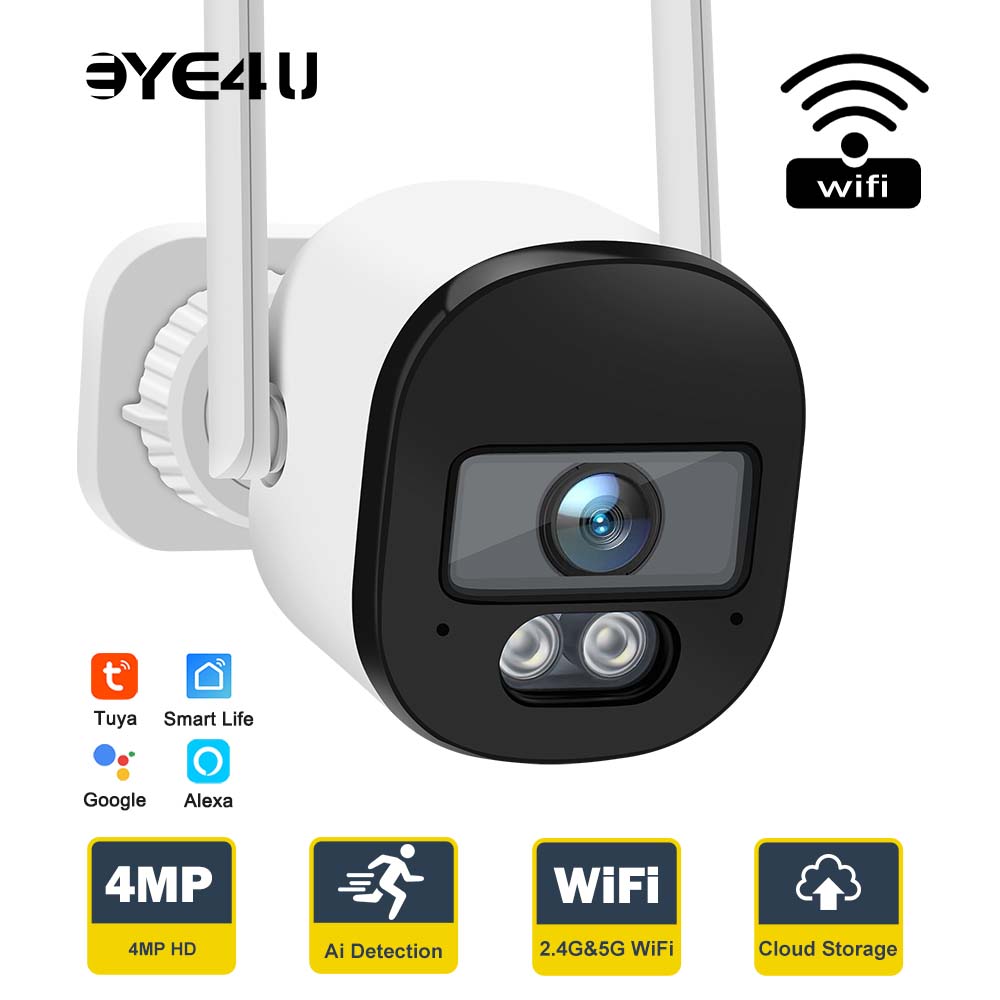 Home Security Google Camera - Tuya 4MP Bullet kamera bezpieczeństwa 2.4G/5G
