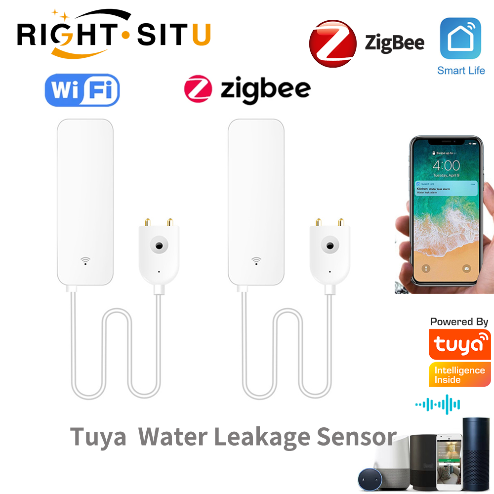 Home Security Devices - Tuya WiFi czujnik wycieku wody, detektor