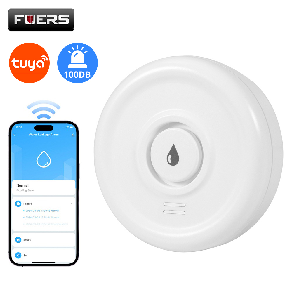 Home Security Devices - Fuers Detektor wycieku wody Inteligentny alarm