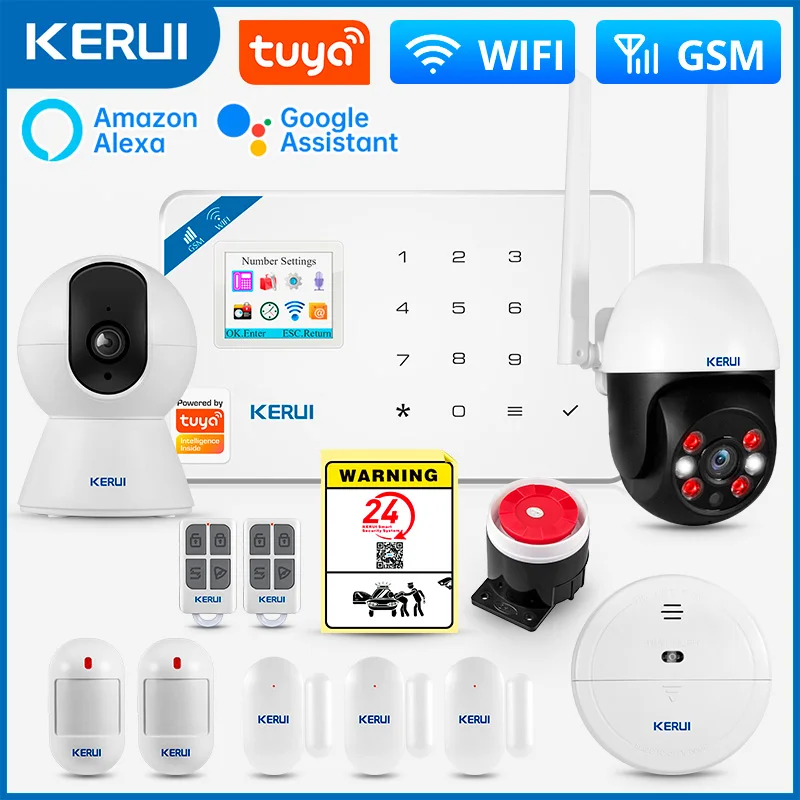 Home Security Google Camera - System Alarmowy KERUI W181 Bezpieczeństwo Domu