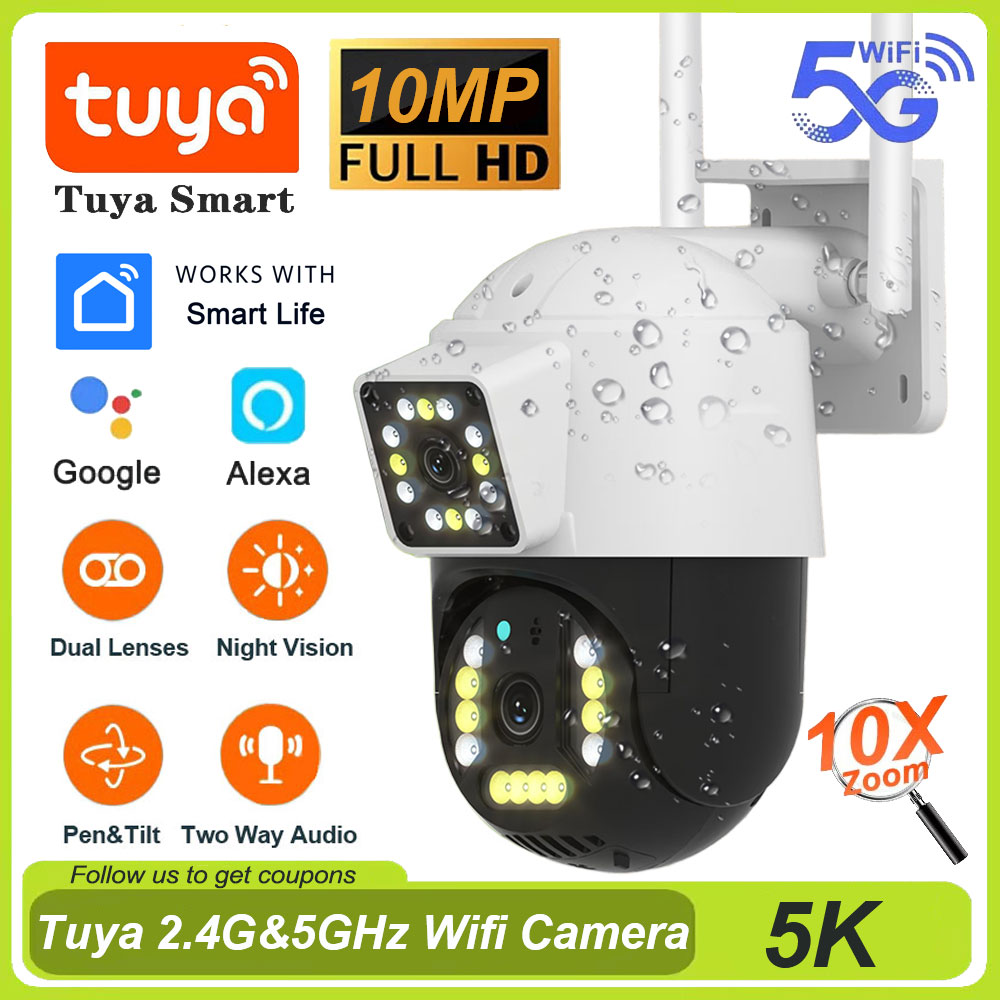 Home Security Google Camera - Kamera zewnętrzna Tuya z podwójnym obiektywem