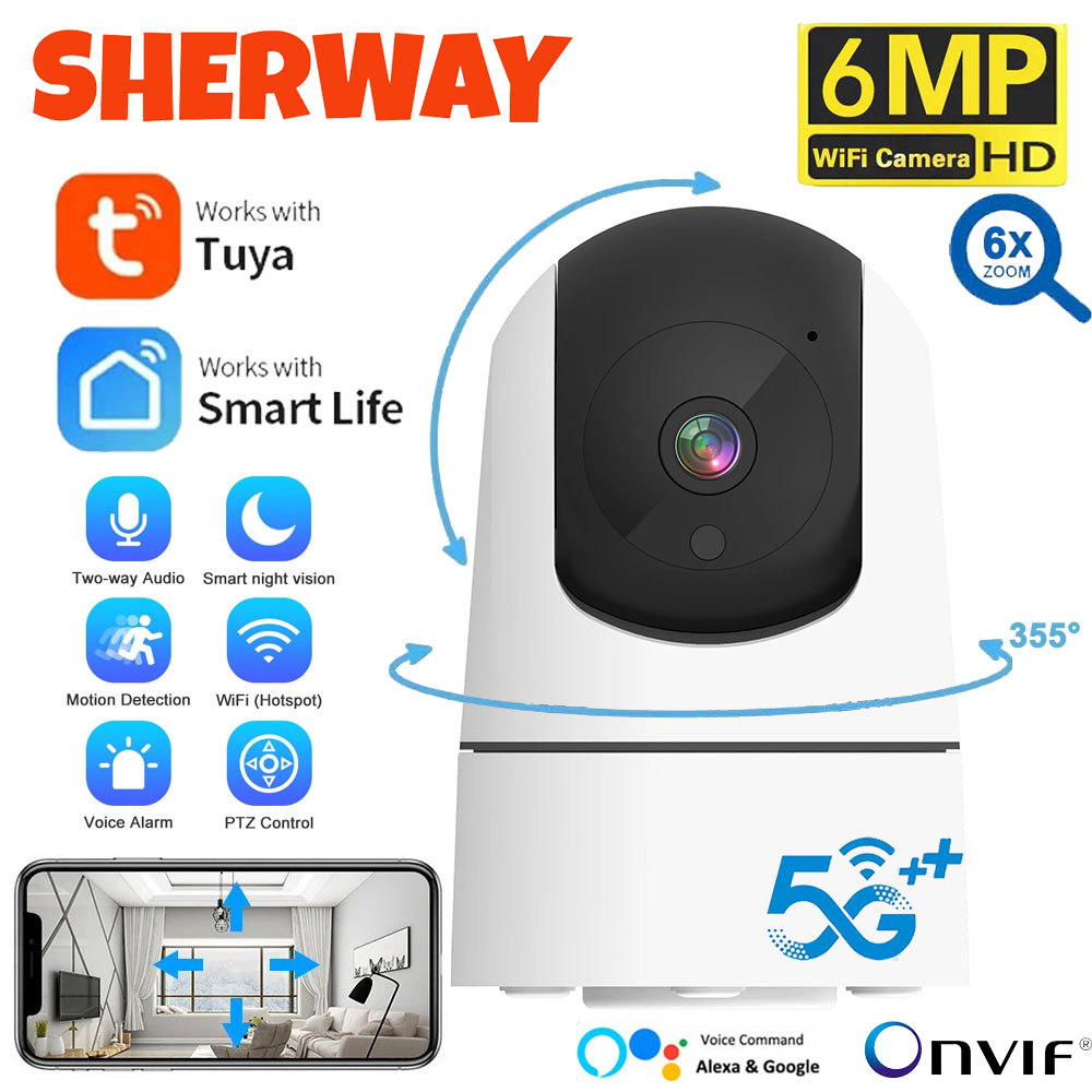 Kamera WiFi 6MP Tuya Smart Hom – Home Security Google Camera recenzja i cena