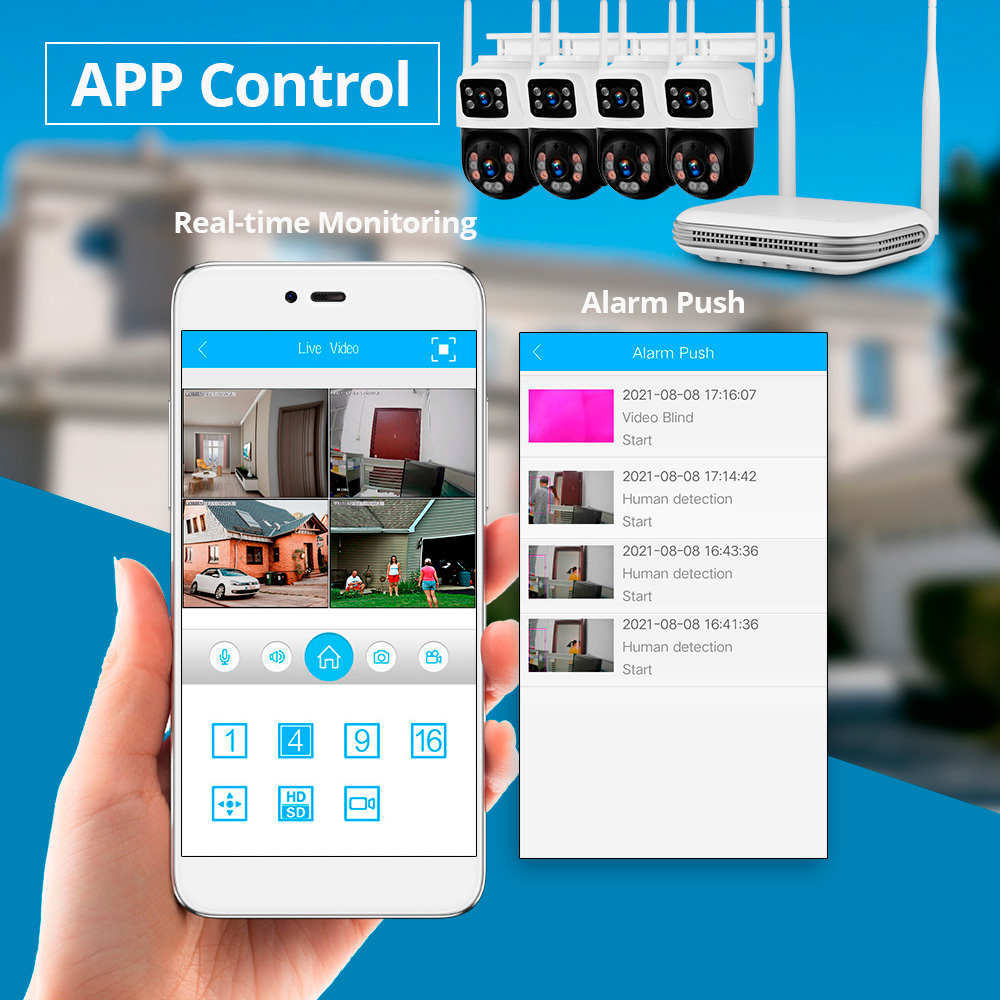 KERUI Wodoodporny 6MP HD Bezpr – Home Security Cameras Wireless recenzja i cena