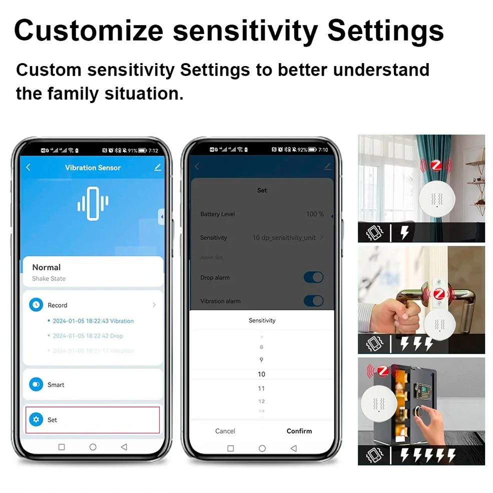 Inteligentny czujnik wibracji  – Home Security And Monitoring recenzja i cena